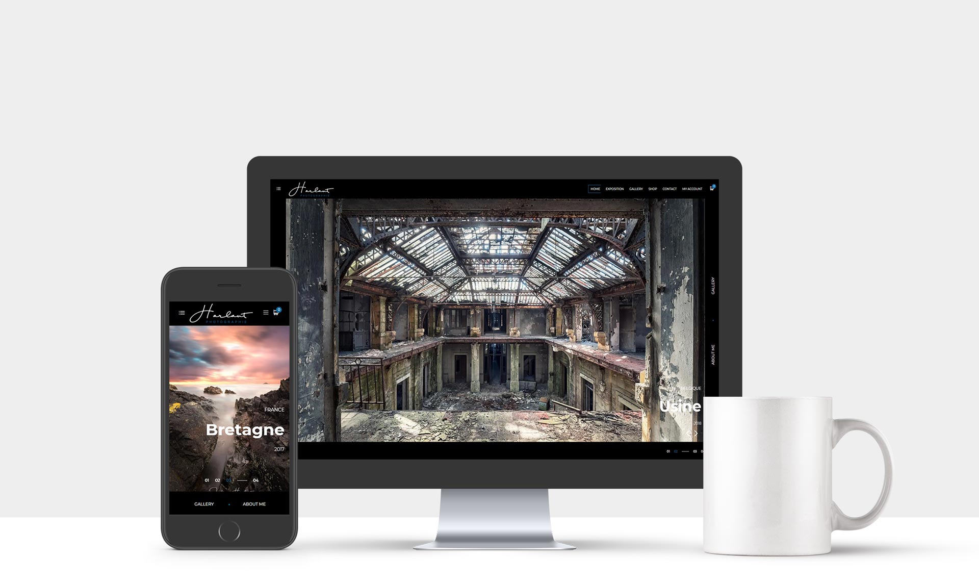Oniri Studio Mockup Website Julien Photographie